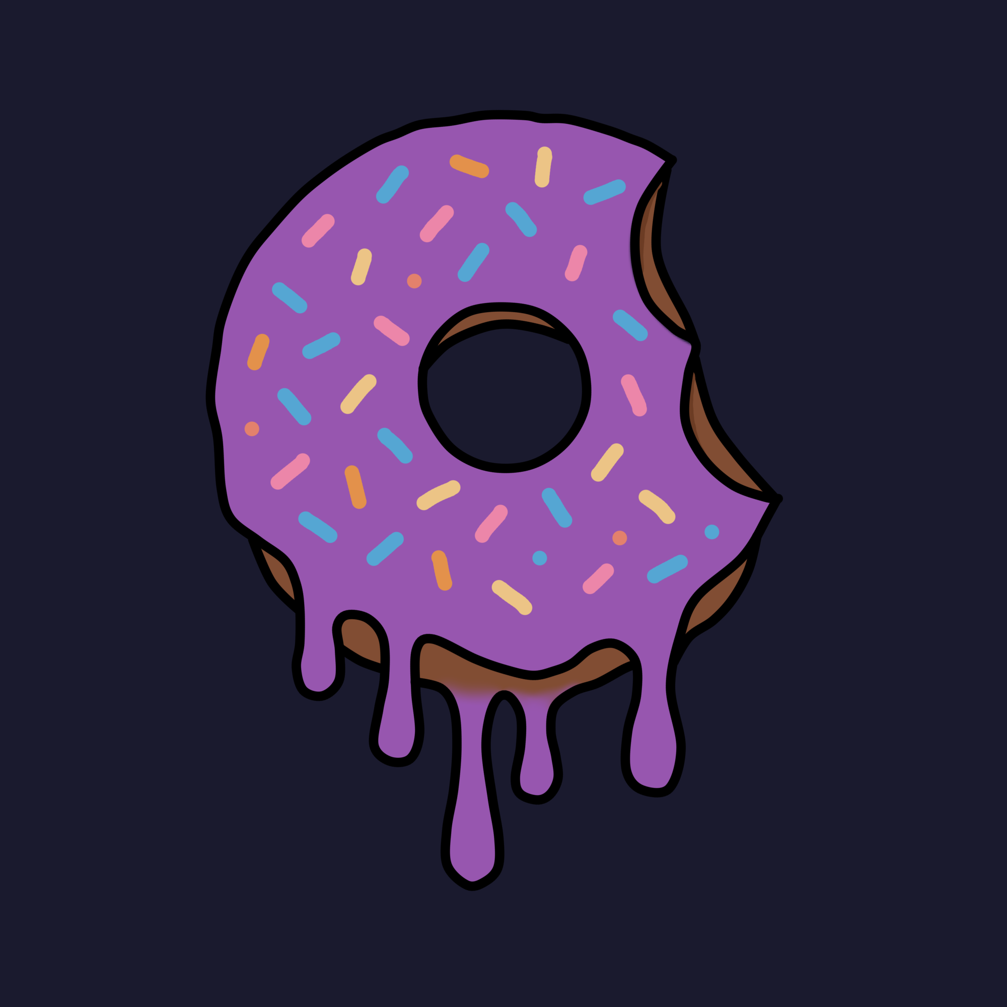 Bitten donut